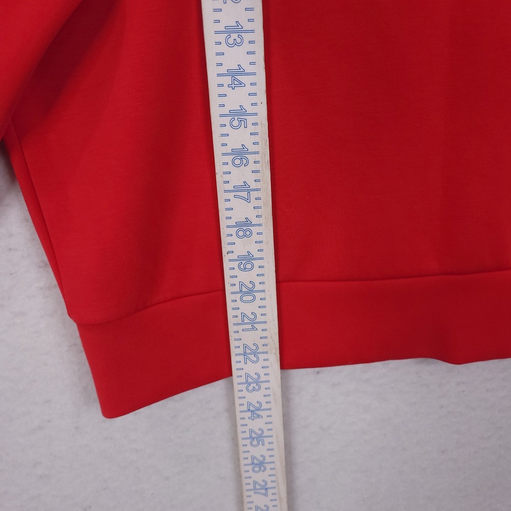Spanx AirEssentials Crewneck Sweatshirt Medium Vibrant Red Pullover Casual Soft - Picture 5 of 16